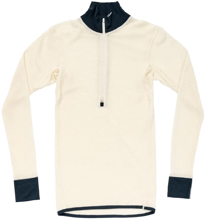 Devold Of Norway Wool Mesh 190 Half Rits Lange Mouw T-shirt Beige M Man
