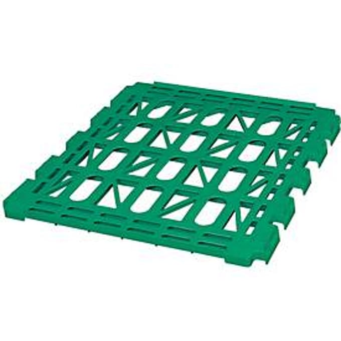 Etageplateaus, kunststof, voor 2-zijdige rolcontainer, groen
