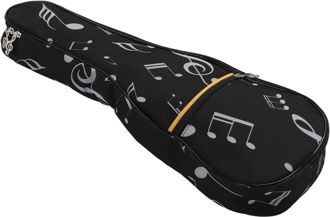 Draagbare Ukulele Tas met Verstelbare Schouderband en Voorvak voor Buitenavonturen en Reizen