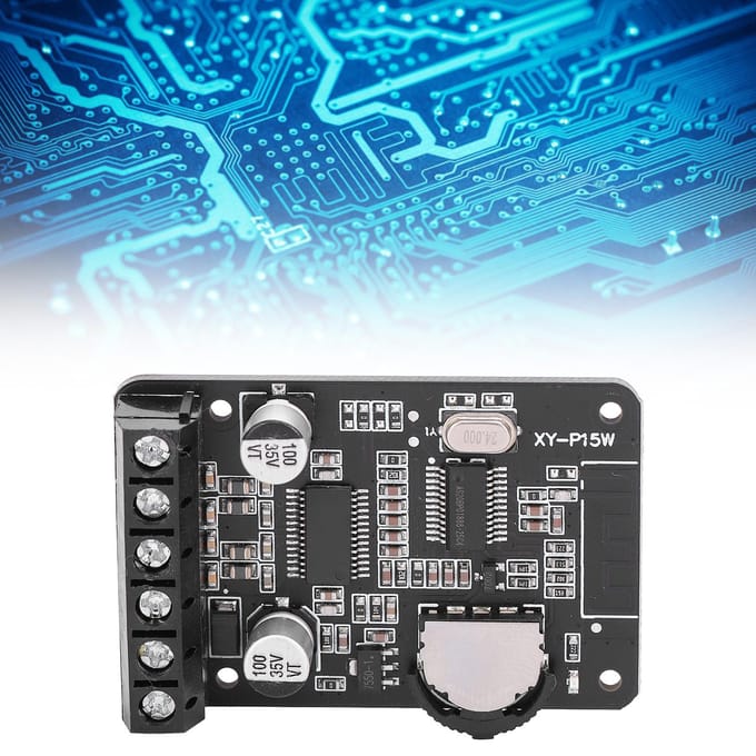 Eindversterkermodule Stereo Bluetooth HighPower Digitaal Elektronisch Component XYP15W