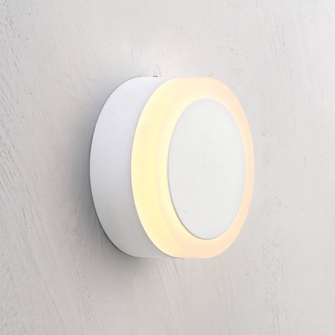 Bopp LED plafondlamp One, wit, Ø 9 cm, metaal