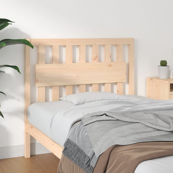 vidaXL - Hoofdbord - 105,5x4x100 - cm - massief - grenenhout