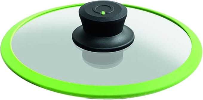 Glazen Deksel - Pan Deksel - Koken - Met Siliconen Ring - 20 cm - Lime