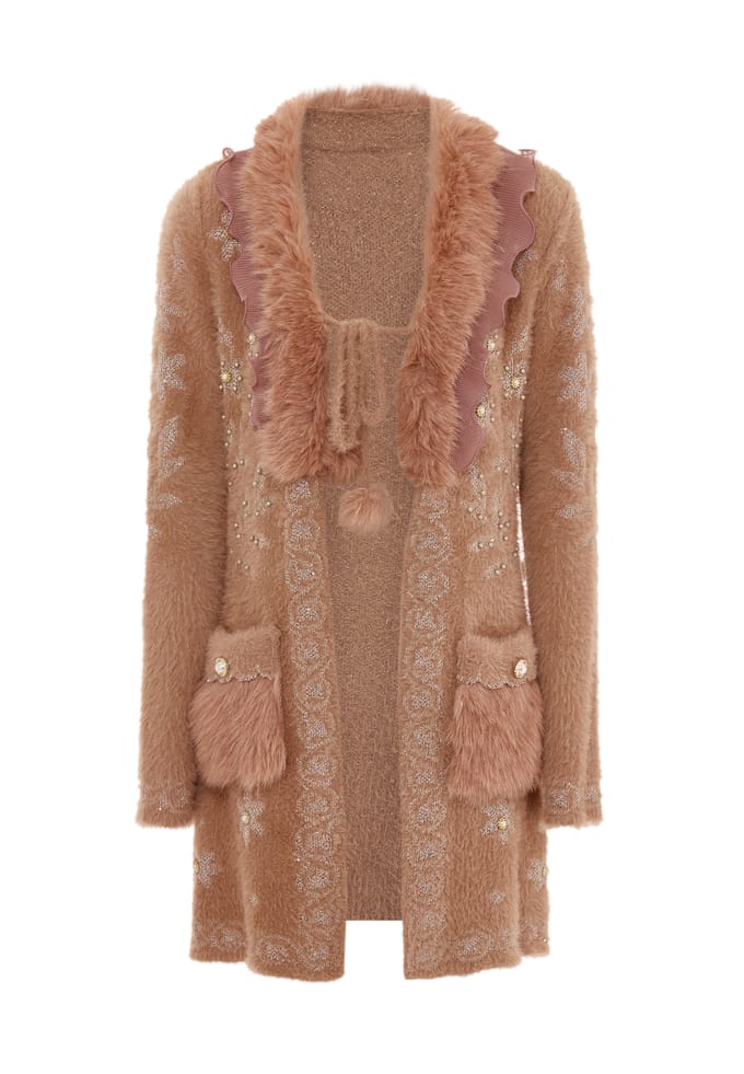 Faina Vest Dames Donkerroze roségoud