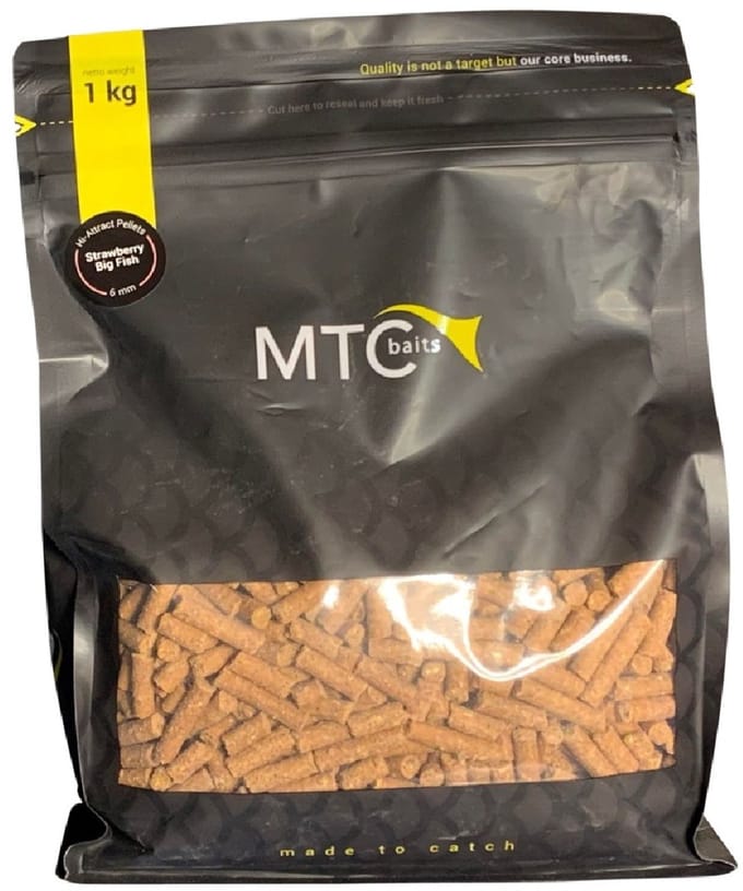 MTC Baits Strawberry Big Fish Hi-Attract Pellet 6mm 1kg