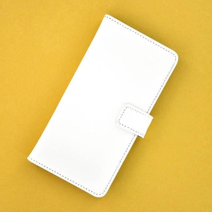 Sony Xperia L1 Hoesje Pu Leder Wallet Bookcase effen Wit
