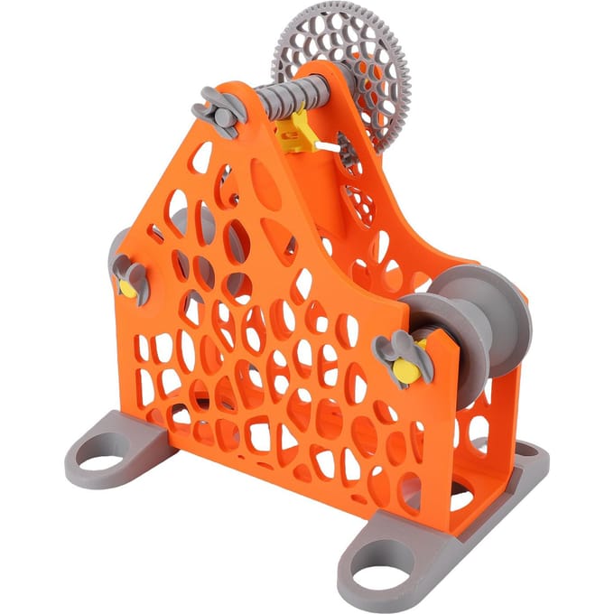 3D Printer Filament Herschroefapparaat Handaangedreven 1kg Filament Opwikkelaar Afneembaar Modulair Ontwerp 3D Printer Spoel Opwikkelaar gray