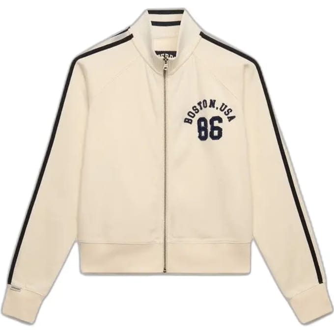 Superdry Athletic Applique Trainingsjack White Grootte: 40