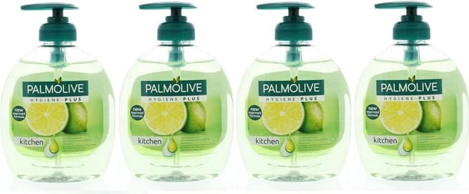 Palmolive Vloeibare Handzeep Hygiëne Plus Kitchen - 4 x 300 ml Voordeelverpakking