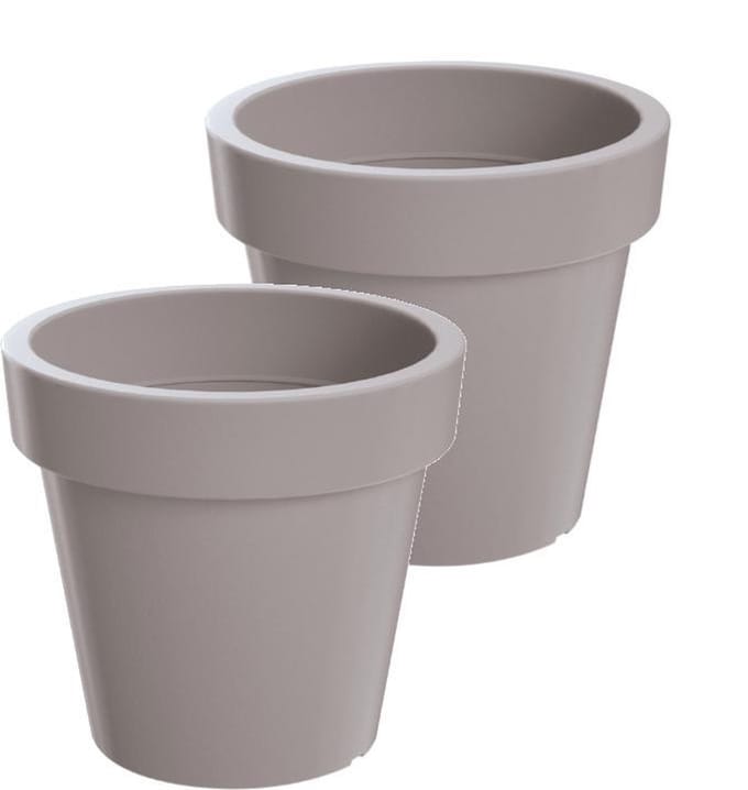 Bloempot Buiten Rond Lofly 20cm TAUPE Prosperplast / 2 STUKS ! /