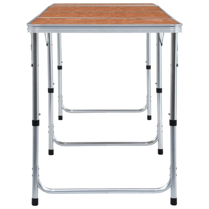 vidaXL - Campingtafel - inklapbaar - 240x60 - cm - aluminium