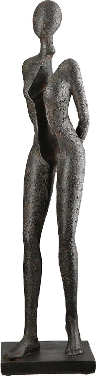 Sculptuur - Gespeleten - Verdeeld - Vrouw - Beeld - Polyresin - 53 cm hoog - Decoratief beeld