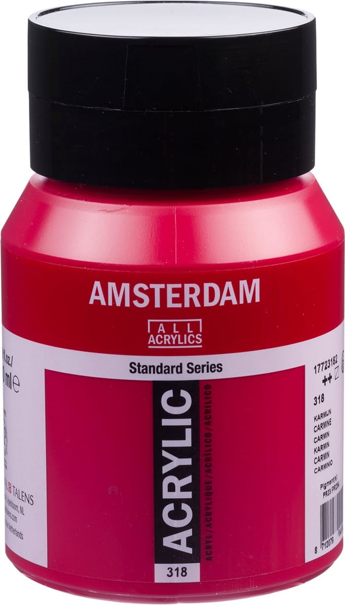 Amsterdam Standard Series Acrylverf Pot 500 ml Karmijn 318