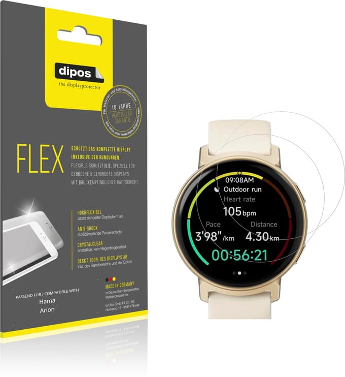 dipos – 2x Beschermfolie geschikt voor Hama Arion | 3D Full Cover Screenprotector | 100% Passend