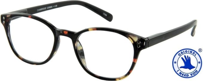 I Need You G59800 Leesbril Cambridge +1.00 Bruin - zwart