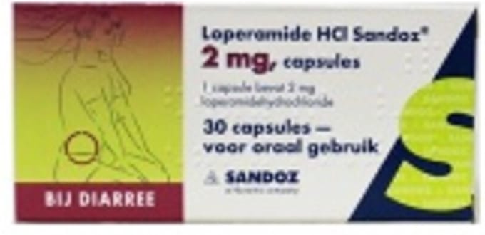 Sandoz Diarreeremmer Loperamide HCI 2mg - 3 x 30 capsules