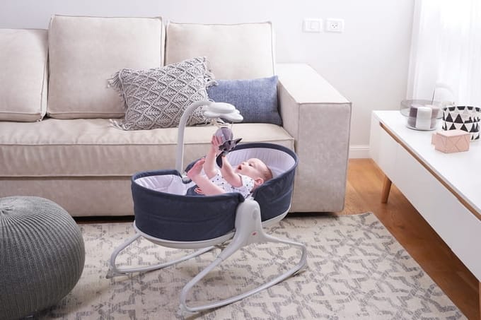 Tiny Love Rocker Napper 3-in-1 wipstoel - Blue Jeans