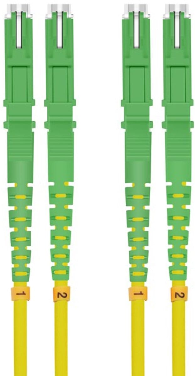 Helos 254652 InfiniBand en Glasvezelkabel 2 m E-2000 (LSH) E-2000/APC Geel