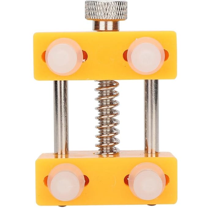 Support d'ouverture de boîtier de montre Outil de réparation Horloger Kit de remplacement Ouvreur (Bleu) yellow