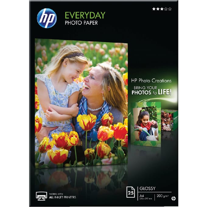 HP Everyday Photo Paper - Glanzend - A4  - 200 g/m² - 25 vellen