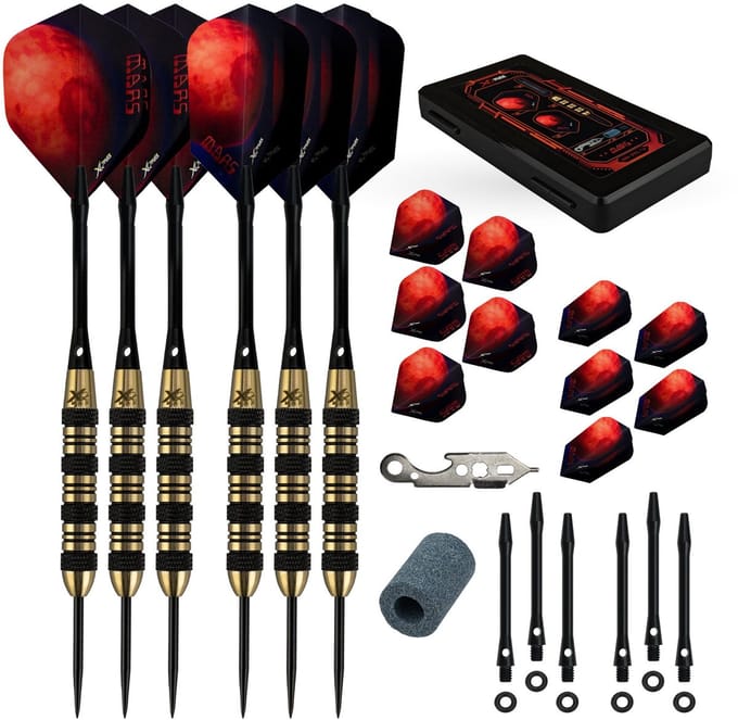 XQ Max Mars Steel Tip Dart Set - Dartpijlen