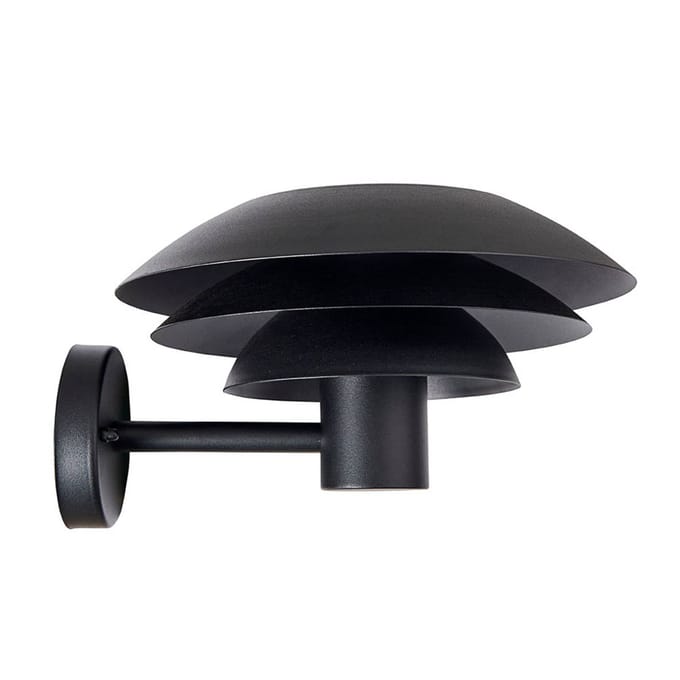 Dyberg Larsen buitenwandlamp DL25 zwart Ø 25 cm