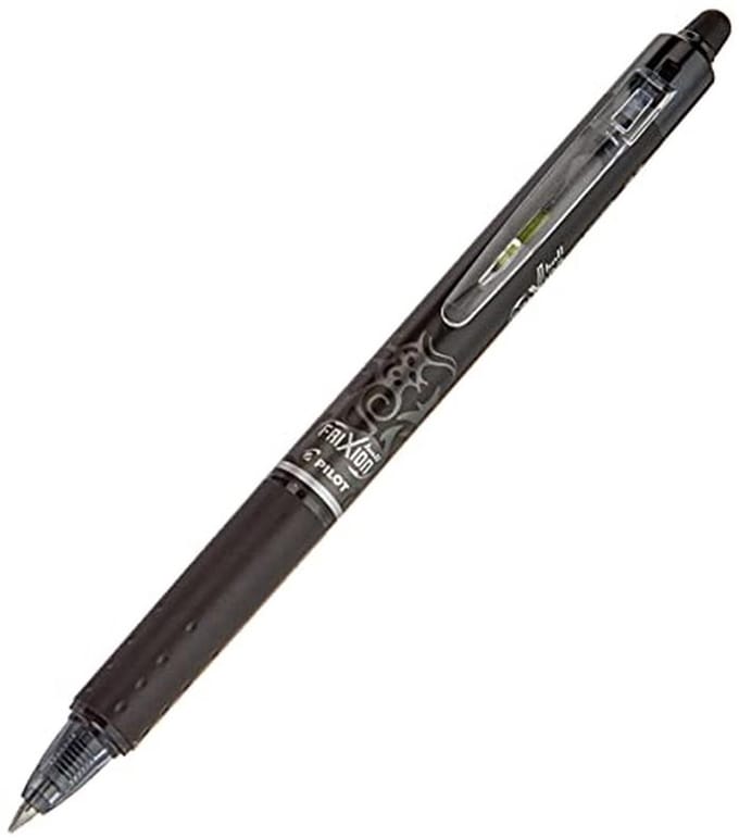 Zwarte Gelpen met Wrijfcorrectie Medium