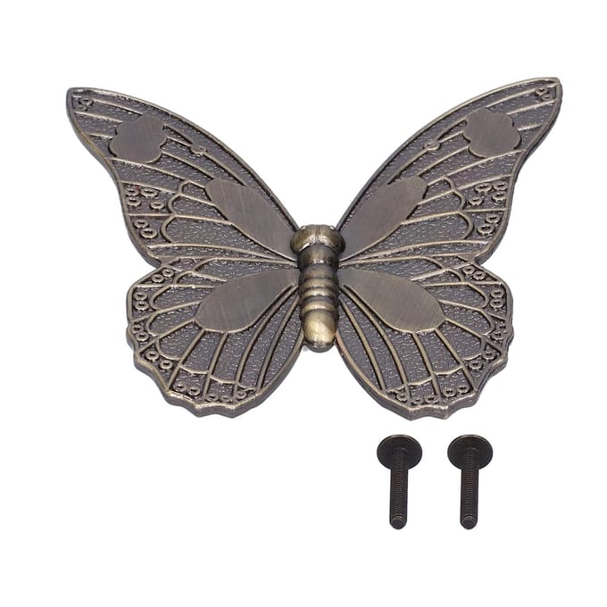 Poignée Forme Papillon Trou Simple Double Trou Bouton de Meuble Tirette pour Tiroir Porte Maison