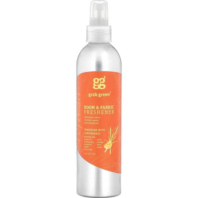 Binnen- en Stoffenverfrisser, Mandarijn & Citroengras Geur, 207 ml(7 Oz) orange
