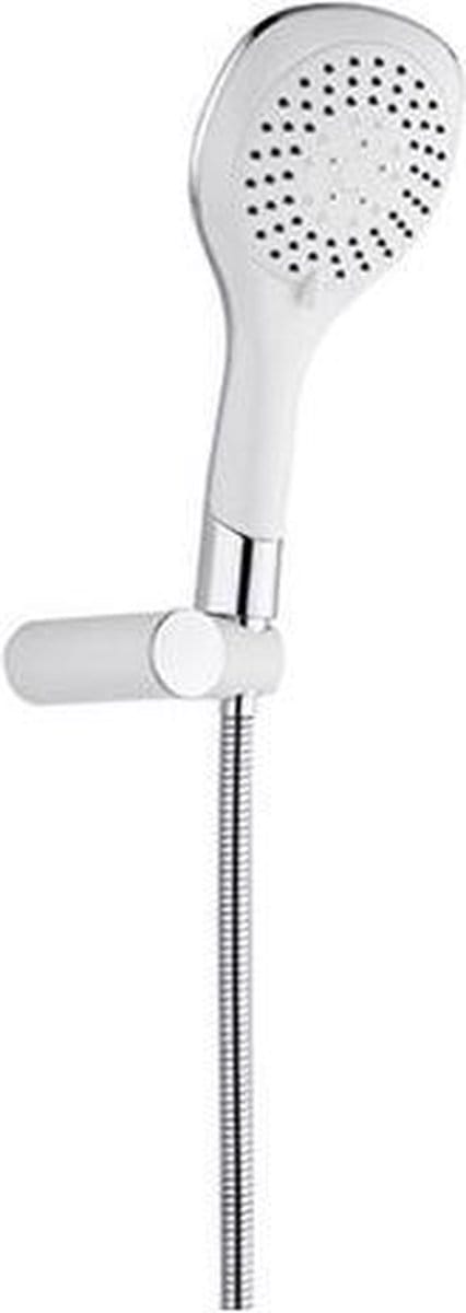 ALONI Bianco handdoucheset compleet – met houder en doucheslang