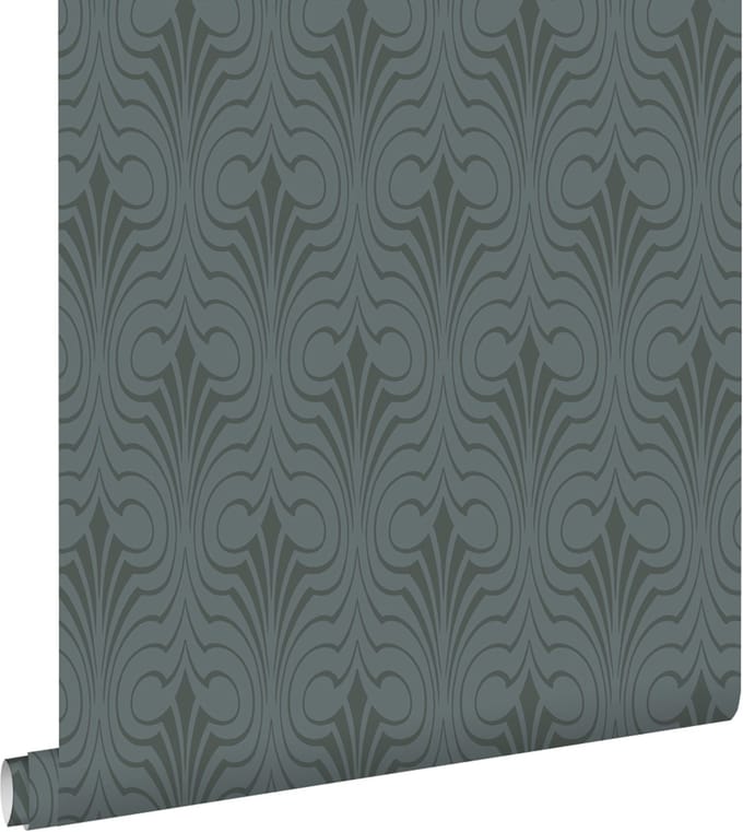 ESTAhome behang grafische vorm donkerblauw - 50 x 900 cm - 139637