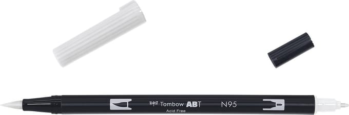 Tombow Brush pen - ABT N95 - Dual Brushpen - Cool gray 1 - Grijs
