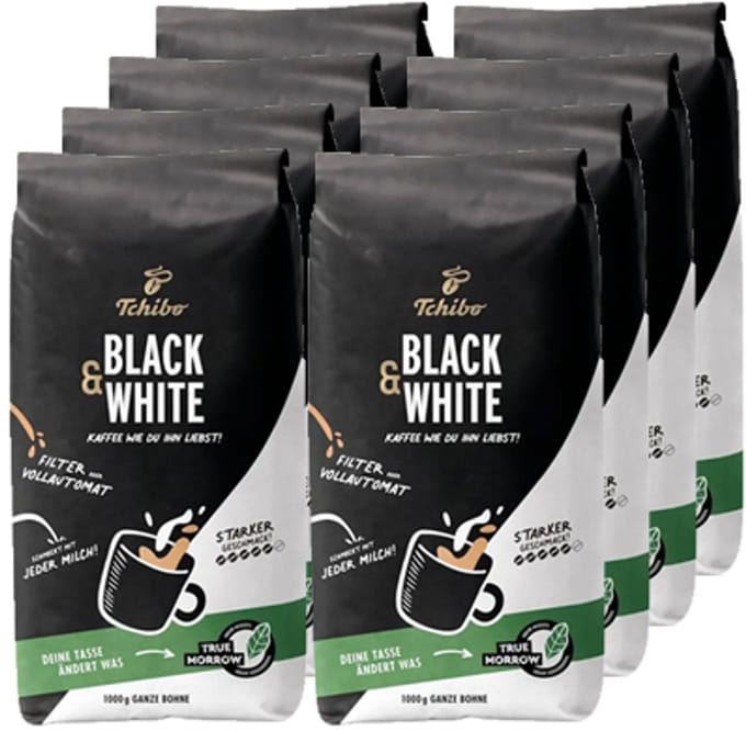 Tchibo - Black 'n White Bonen - 8x 1kg