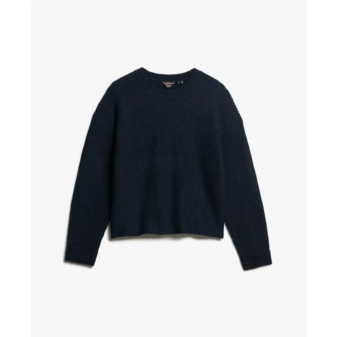 Superdry - Geborstelde trui met ronde hals - Dames - Sweaters