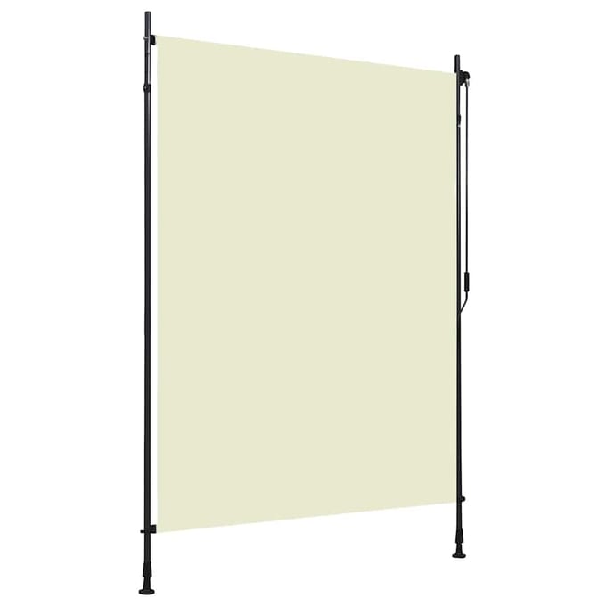 vidaXL - Rolgordijn - voor - buiten - 150x270 - cm - crème