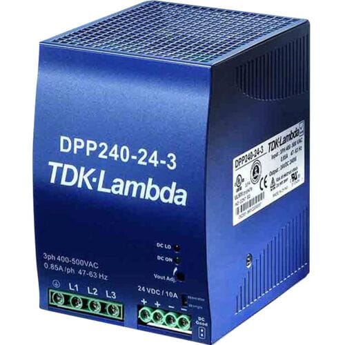 TDK-Lambda DPP240-24-3 DIN-rail netvoeding 24 V/DC 10 A 240 W Aantal uitgangen:1 x Inhoud 1 stuk(s)