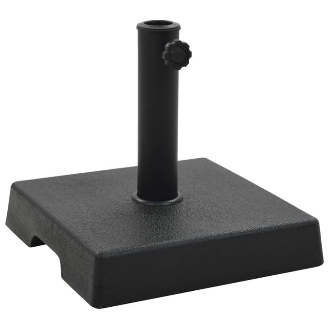 vidaXL - Parasolvoet - vierkant - 8 - kg - polyresin - zwart