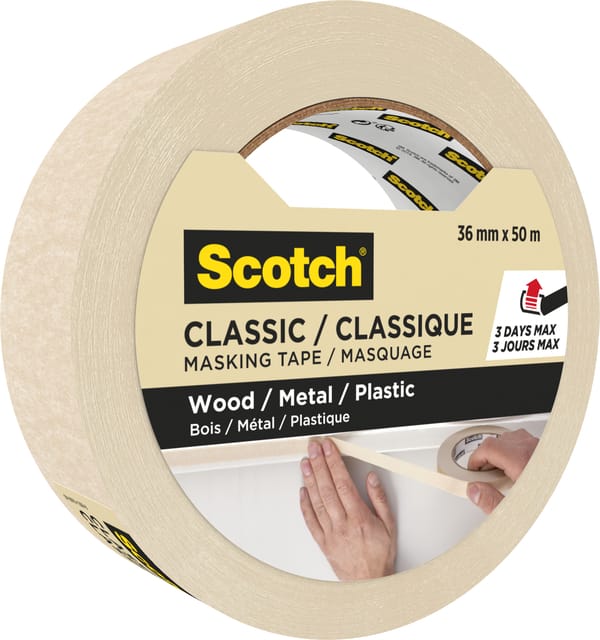 Scotch classic afplaktape, ft 36 mm x 50 m 16 stuks