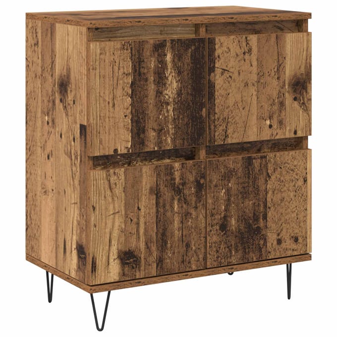 vidaXL - Dressoir - Oudhout - 60 - x - 35 - x - 70 - cm