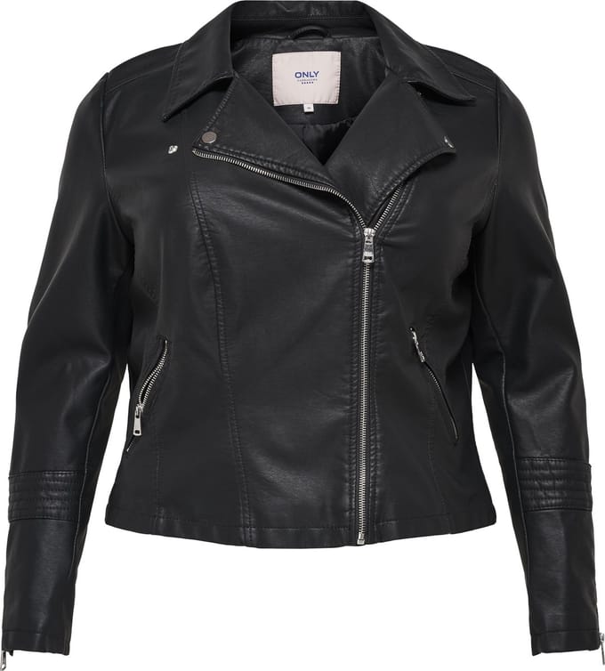 ONLY CARMAKOMA - CAREMMY FAUX LEATHER BIKER NOOS Dames Jas