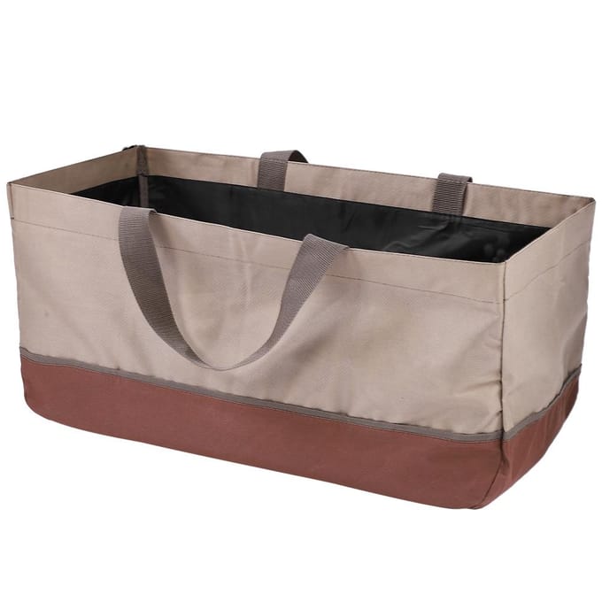 Buiten Zware Uitvoering 600D Oxford Doek Houtblok Drager Opbergtas Camping Accessoire gray