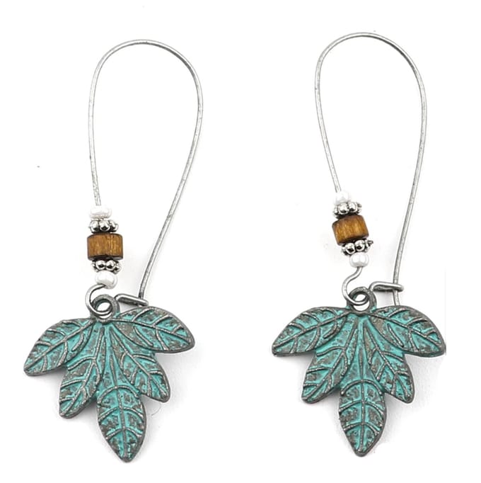 Jomide Oorhangers Vintage Veer - Turquoise