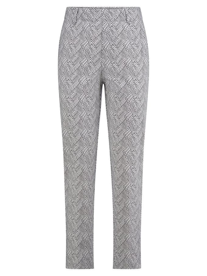 Slim Fit 7/8-broek Van Peter Hahn wit