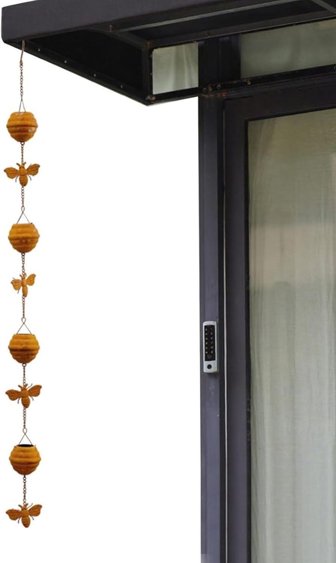 Regenketting - Decoratieve afvoer - Water begeleiden - Rustiek design - 117 cm - Verweerd