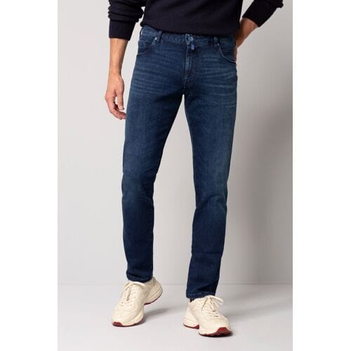 Meyer Jeans M5 Slim Thermolite Ecomade Denim Super-Stretch Dark Blue Used / male