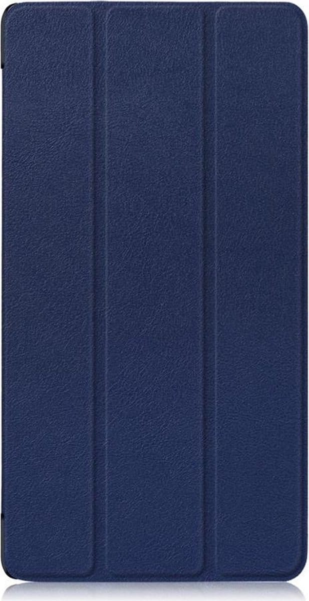 Shop4 - Geschikt voor Lenovo Tab 4 7 Essential Hoes - Smart Book Case Donker Blauw