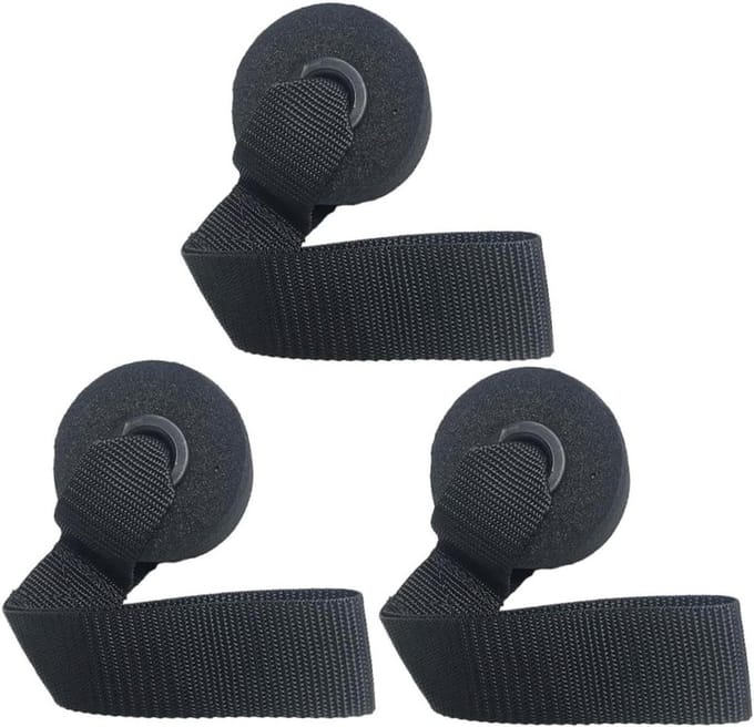 Deuranker Set - Fitness Ankers - Thuis Trainen - Stevig PVC Webbing - 3 Stuks - Zwart