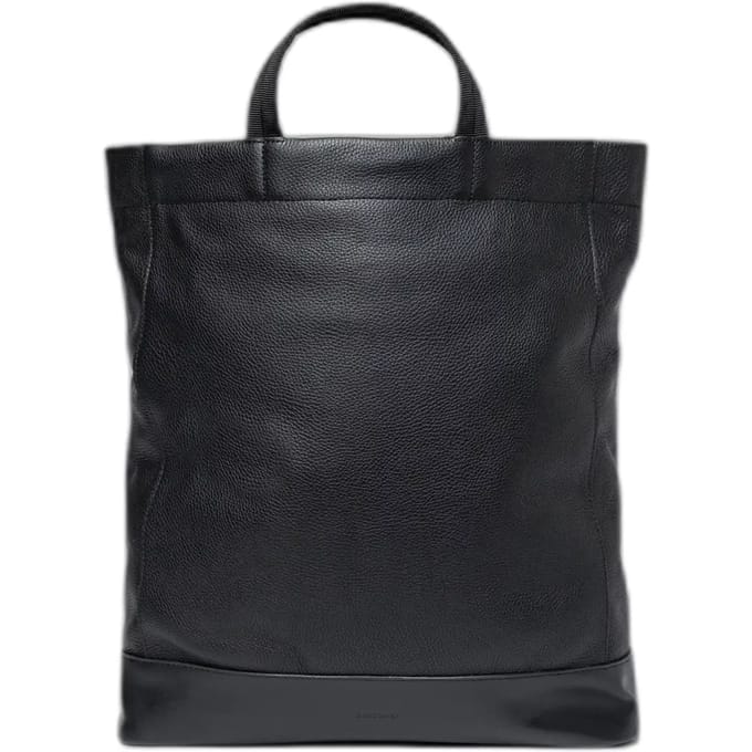 Rugzak Sandqvist Leather 2-Way Tote Bag Black