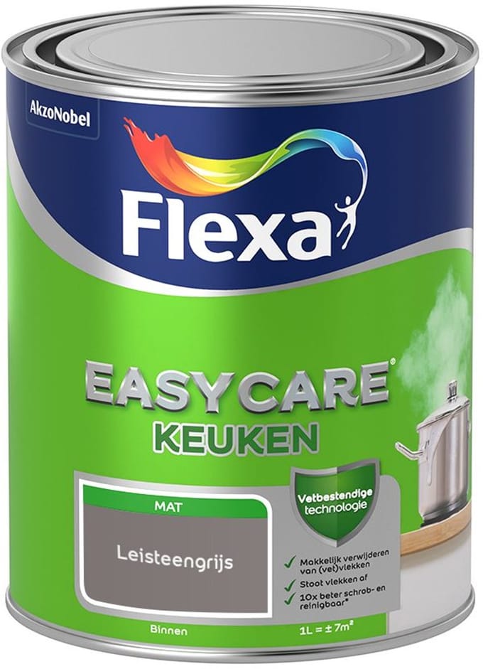 Flexa - Easycare Keuken - Leisteengrijs - Mengverf - 1 L