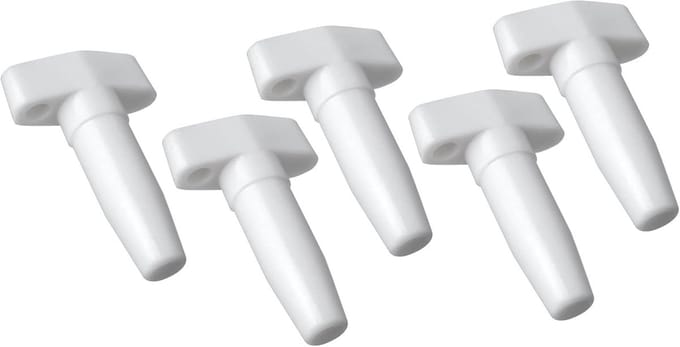 Ventieldopjes Set - Luchtbed Onderdelen - Lucht Dicht Houden - Voorkomt Luchtlekkage - 38 mm Lengte - Wit